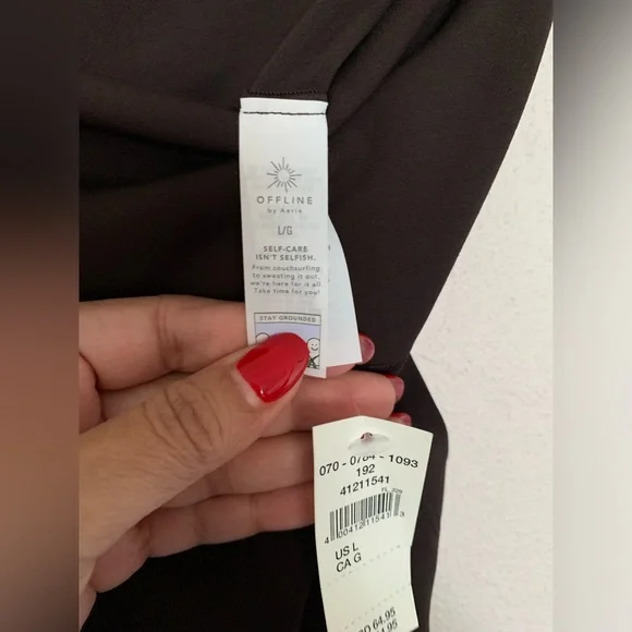 Aerie dark brown Wide Leg Women's Pants - Picture 4 of 4